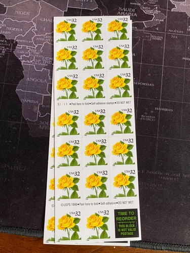 USPS USA Stamps, 174 * 32c 3 designs 4 formats christmas and flowers - Picture 6 of 12