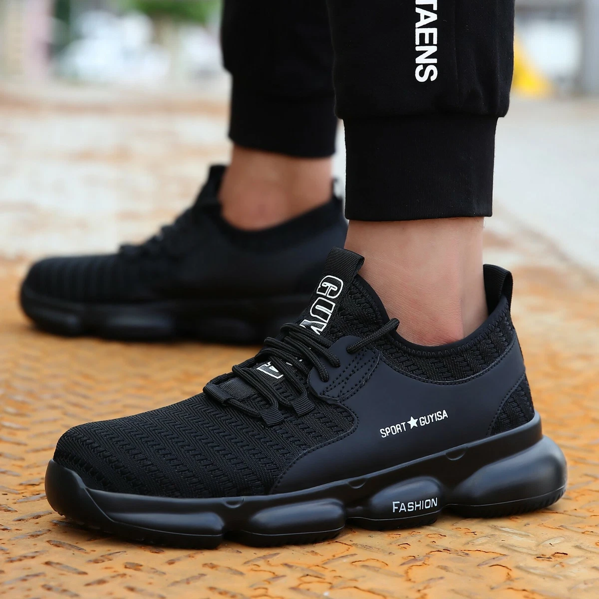 Mens lightweight safety trainers hotsell