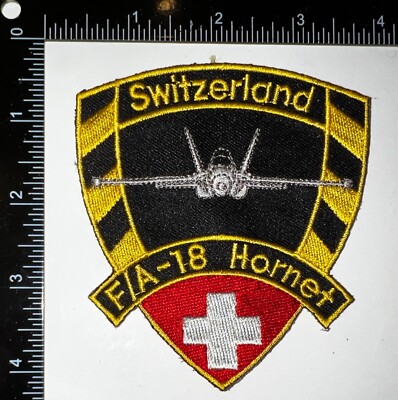 Switzerland Swiss Air Force F/A-18 Hornet Patch