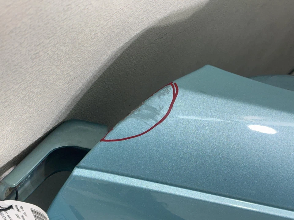 2002-2005 Ford Thunderbird Left Front Door Shell Panel Blue Oem - Image 4 of 4