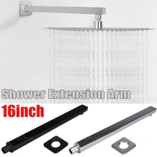 Stainless Steel Shower Head Extension Arm Rain Shower Head Extender Wall Mount