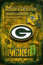 Green Bay Packers Tribute Poster, Green Bay Packers 8x10in Free Shipping US