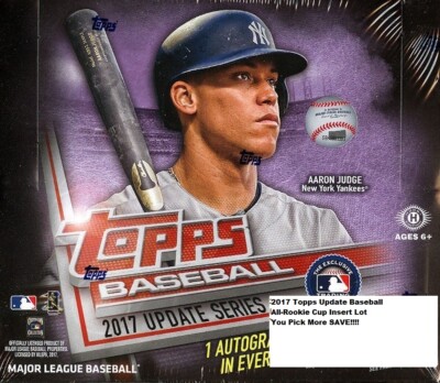 2017 Topps Update Baseball All Rookie Cup Reprint Insert Lot Buy More Save 20%