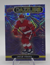 2021-22 Upper Deck Jakub Vrana Dazzlers Purple #DZ-18 - Fanatics SP 21-22 UD 🏒