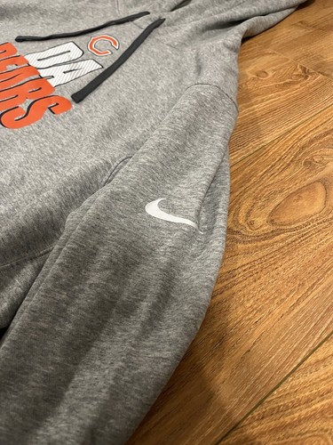 Felpa con cappuccio da uomo Chicago Bears ""DA BEARS"" Nike Swoosh grigia taglia XXL - Foto 5 di 12