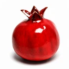 Large Size of Red Pomegranate Hand Made Art Ceramic