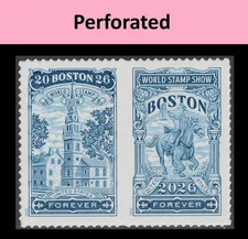 US 6029-6030 6030b Boston World Stamp Show F horz pair MNH 2025