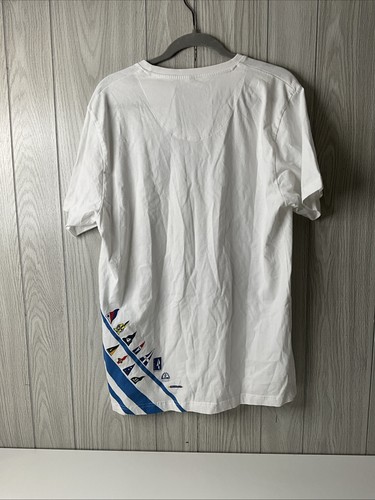Men's XL Officine Panerai T-Shirt White Classic Yachts Challenge - Striped - Picture 4 of 9