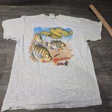 Vtg Renegade Perch Fishing Shirt Large Made IN. USA