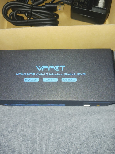 VP-SW345 4K HDMI KVM Switch 4x3 - 3 monitor e porte HDMI 2.1 NUOVO IN SCATOLA - Foto 3 di 3