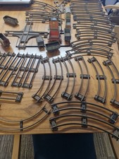 Vintage HORNBY Meccano O Gauge Track for Clockwork Tinplate Train and carriages