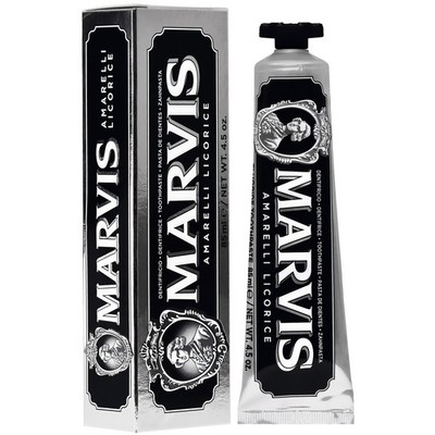 Marvis Amarelli Licorice Mint Zahnpasta 85 ml   fluoridiert, vegan