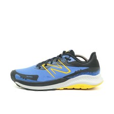 New Balance Herren Nitrel Schuhe Blau Gelb Schwarz Mesh Trail Laufschuh EU 45