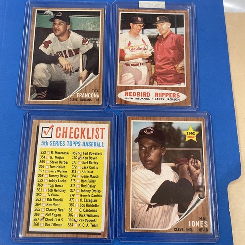 1962 Topps Baseball 35 Card Lot With Stars Willie Mays, Bunning, Mccarver RC - Picture 16 of 23