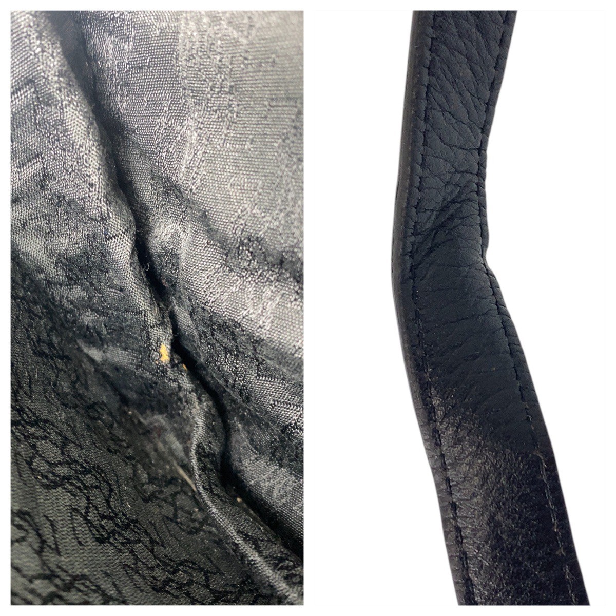 Borsa a tracolla YVES SAINT LAURENT YSL pochette nera oro ferramenta pelle