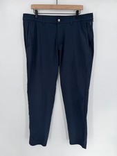Lululemon Commission Pants Mens Size 38x32 Blue Slim Fit Warpstreme Performance