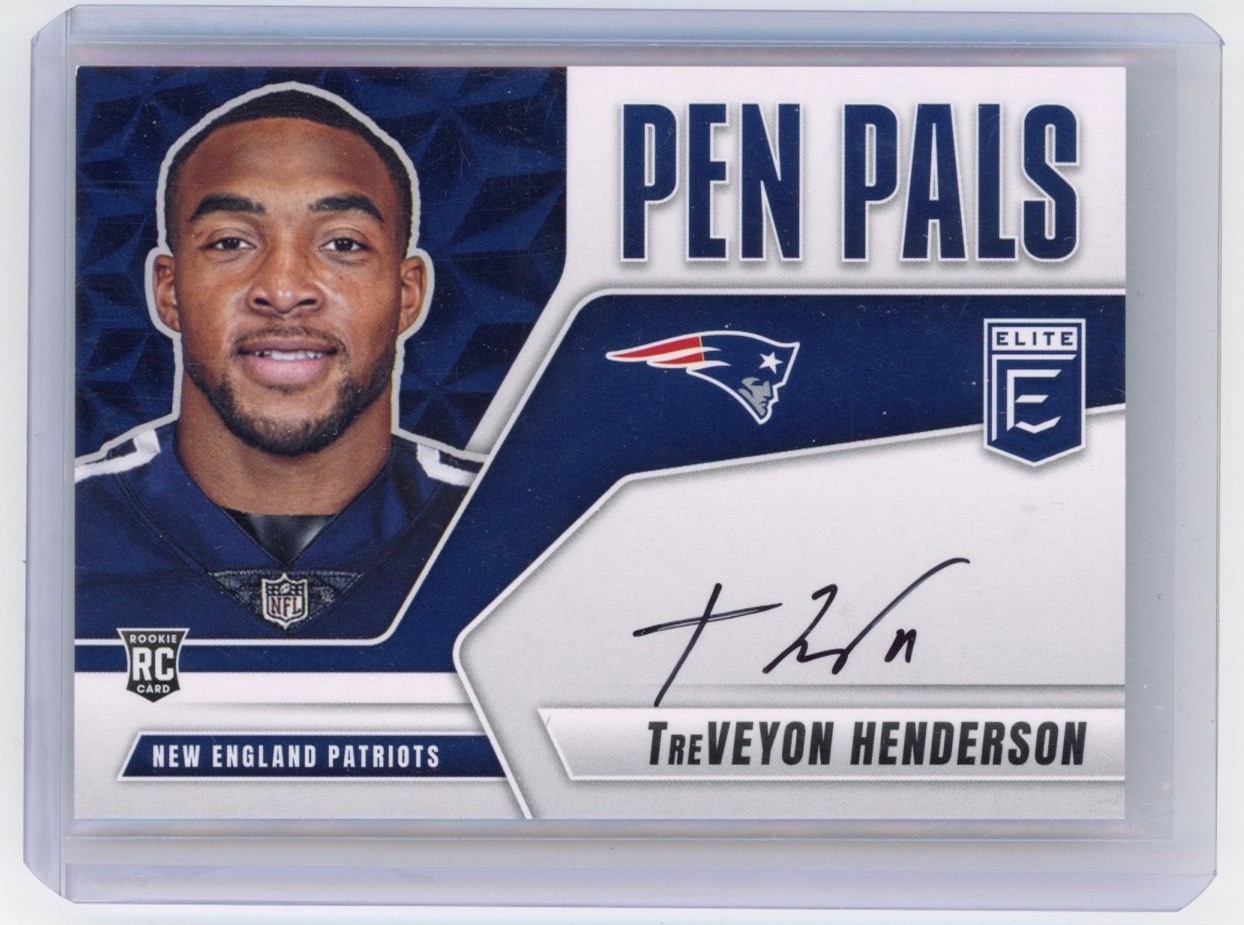2025 Panini Donruss Elite - Pen Pals TreVeyon Henderson Black Ink #PP-THE