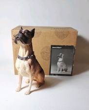 VTG 2004 Stone Critters Boxer Sitting Figurine Dog Collectible 1585 READ DESC D5
