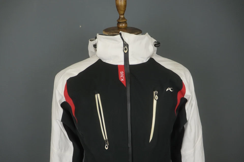 Kjus Multi Long Sleeve Mock Neck Hooded Full Zip Windbreaker Jacket Size 38 / M - Image 2 of 4