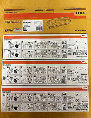OKI Original Toner Set CMYK für C834/C844 Laser   468613 05- 06-07- 46861308