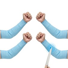 2Pairs l Arm Protectors Cut Resistant Sleeve Forearm Sleeve Sky Blue
