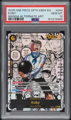 2026 ONE PIECE OP15-EB04-ADVENTURE ON KAMI'S ISLAND #044 KOBY PSA