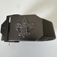 Boy Scouts Of America Belt Buckle And Canvas Strap