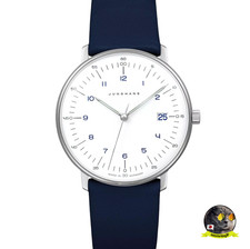 Junghans Max Bill Damen Quarz 32,7 mm Navy Armband Damenuhr 047/4556.02