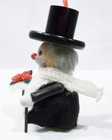 Steinbach Germany Opera Fan Flower Bouquet Top Hat Cane Wooden Wood Ornament — photo 5