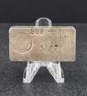 Vintage Anglo American Metals 5 oz Poured Silver Ingot Bar (A.A.M. / AAM) - RARE