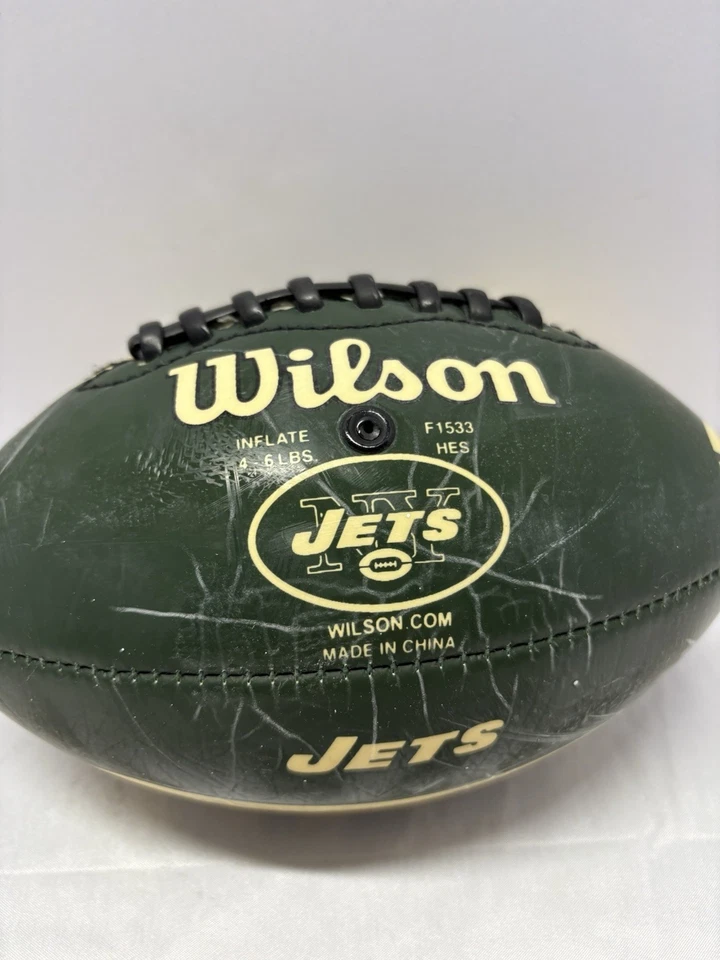 Mini fútbol americano Wilson NY Jets - verde y tostado Foto 2 de 4