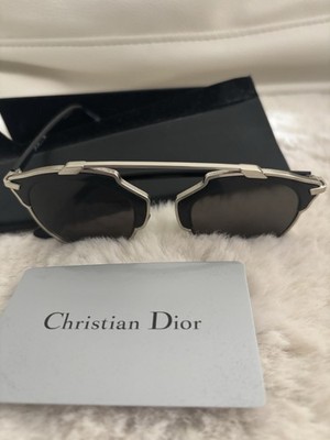 Dior So Real Sonnenbrillen mit Verspiegelt Schwarzen Gläsern Etui
