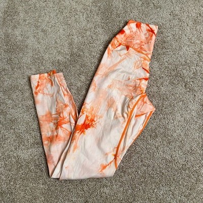 Balance Athletica Orange Tie Dye Leggings
