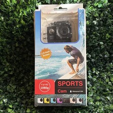 Action Cam 1080P 12MP Sports Cam Full HD 2.0" Waterproof 30m/98 w Mounts NIB