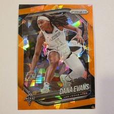 2025 Panini Prizm WNBA - Dana Evans #33 Orange Ice Prizm