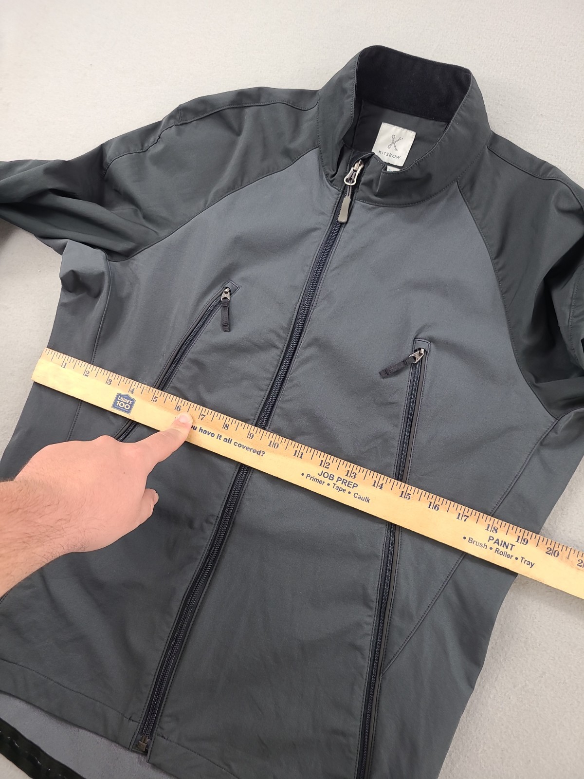 Kitsbow Softshell Jacket Mens Medium Gray Perform… - image 5