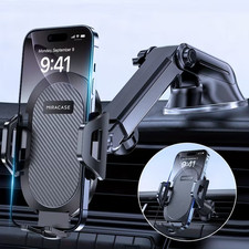 3-in-1 Car Phone Mount Holder Dashboard Windshield Air Vent Telescopic Universal