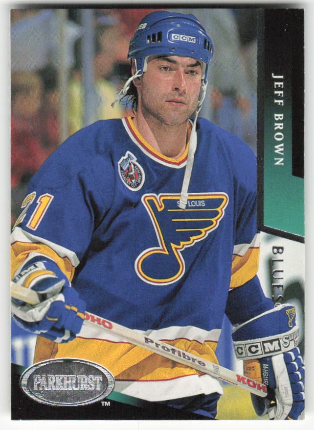 1993-94 Parkhurst Jeff Brown #173 St. Louis Blues NM