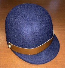 Janie and Jack Navy Blue Toddler 100 Wool Riding Cap Hat Size 12-24 Month