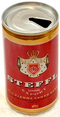 1970's Steffl-Export-Lager Beer  -Schwechat Brew-Austria-12 oz-Alum. Beer Can