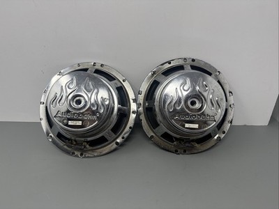 Vintage OLDSCHOOL Audiobahn AS62Q Speakers x2 UNTESTED