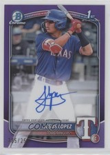 2025 Bowman Chrome Prospect Purple Refractor /250 Jesus Lopez #CPA-JLO Auto 4k8