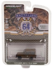 Greenlight Battalion 64 Series 1 1970 Jeep DJ-5 US Army 1:64 Diecast