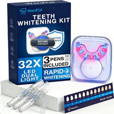 Wardtai Teeth Whitening Kit 32 Led Dual Light 3 Gentle Whitening Gel Pens
