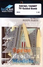 ISC48026 1:48 IsraCast Rafael Tadmit TV Guided Bombs Resin Kit #48026
