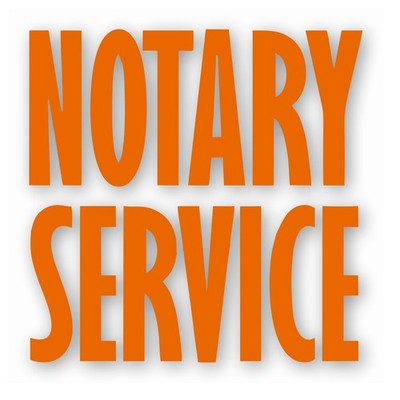 Notary Service Business Store - Vinyl Decal Sticker - CHOOSE Size & Color