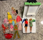 2 Vintage Barbie Twist & Turn 4 Kiddies Dolls 1 Dawn Doll Lot Of Dresses & Case