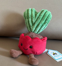 Jellycat Amuseables Kerrii Cactus Heart Cactus Plush New W/Tags&Dust Bag