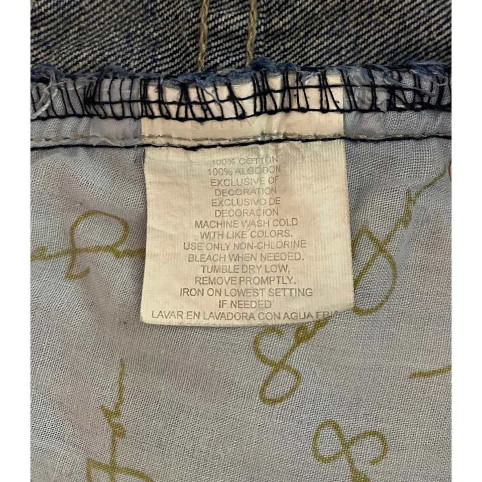 Shorts jeans Sean John masculino tamanho 10 azul hip hop skatista desgastado - Imagem 4 de 4