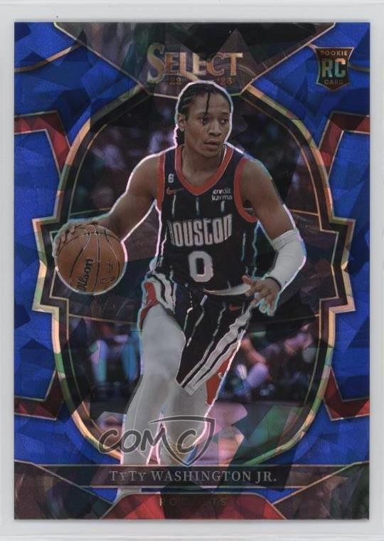 2022 Panini Select Concourse Blue Cracked Ice Prizm TyTy Washington Jr #70 00jz